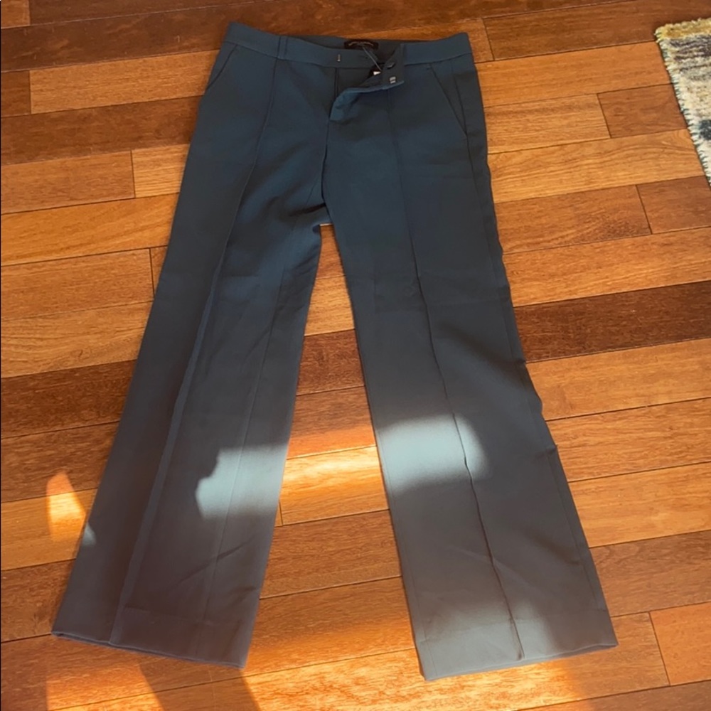 Tree green flare business pants